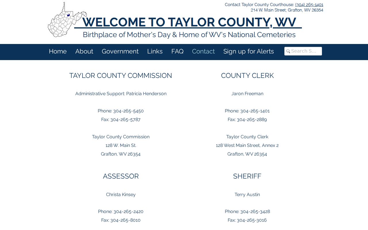 Taylor County arrest history county sheriff office directory