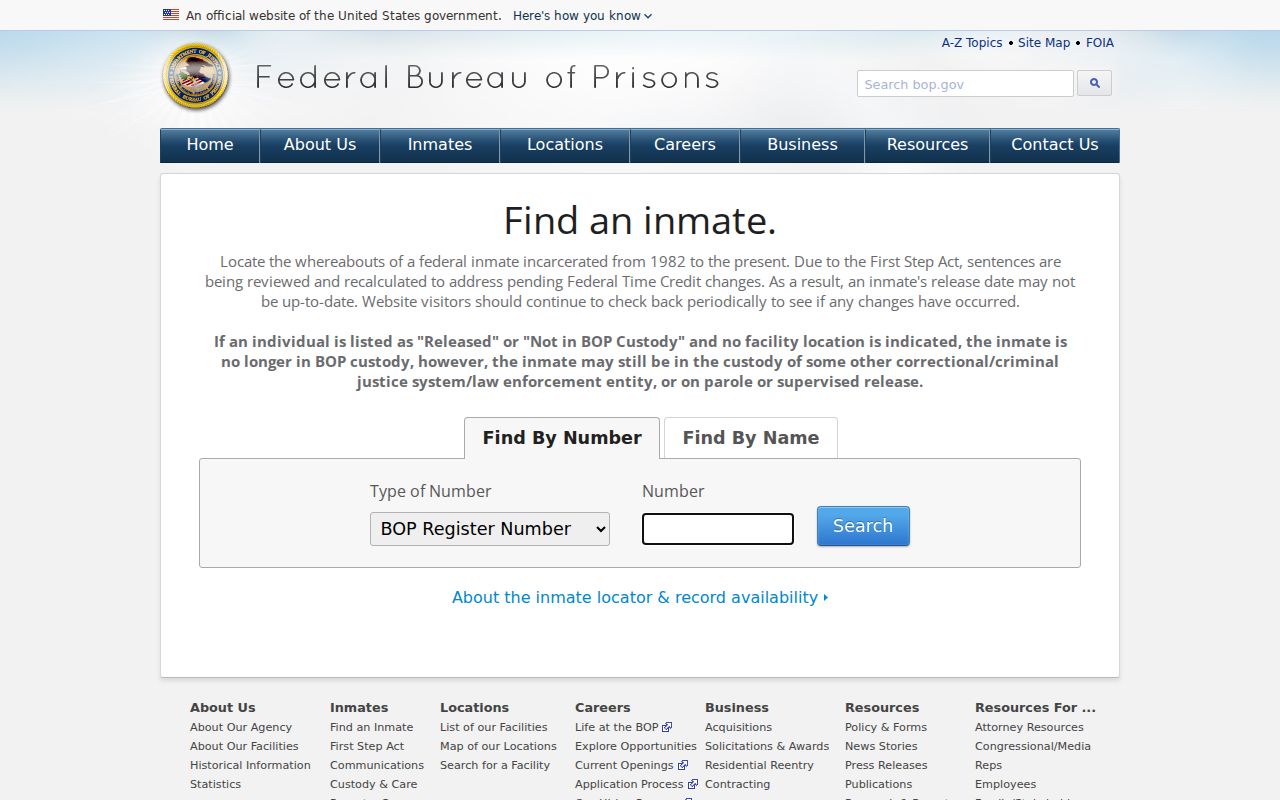 Taylor County arrest history federal inmate locator source