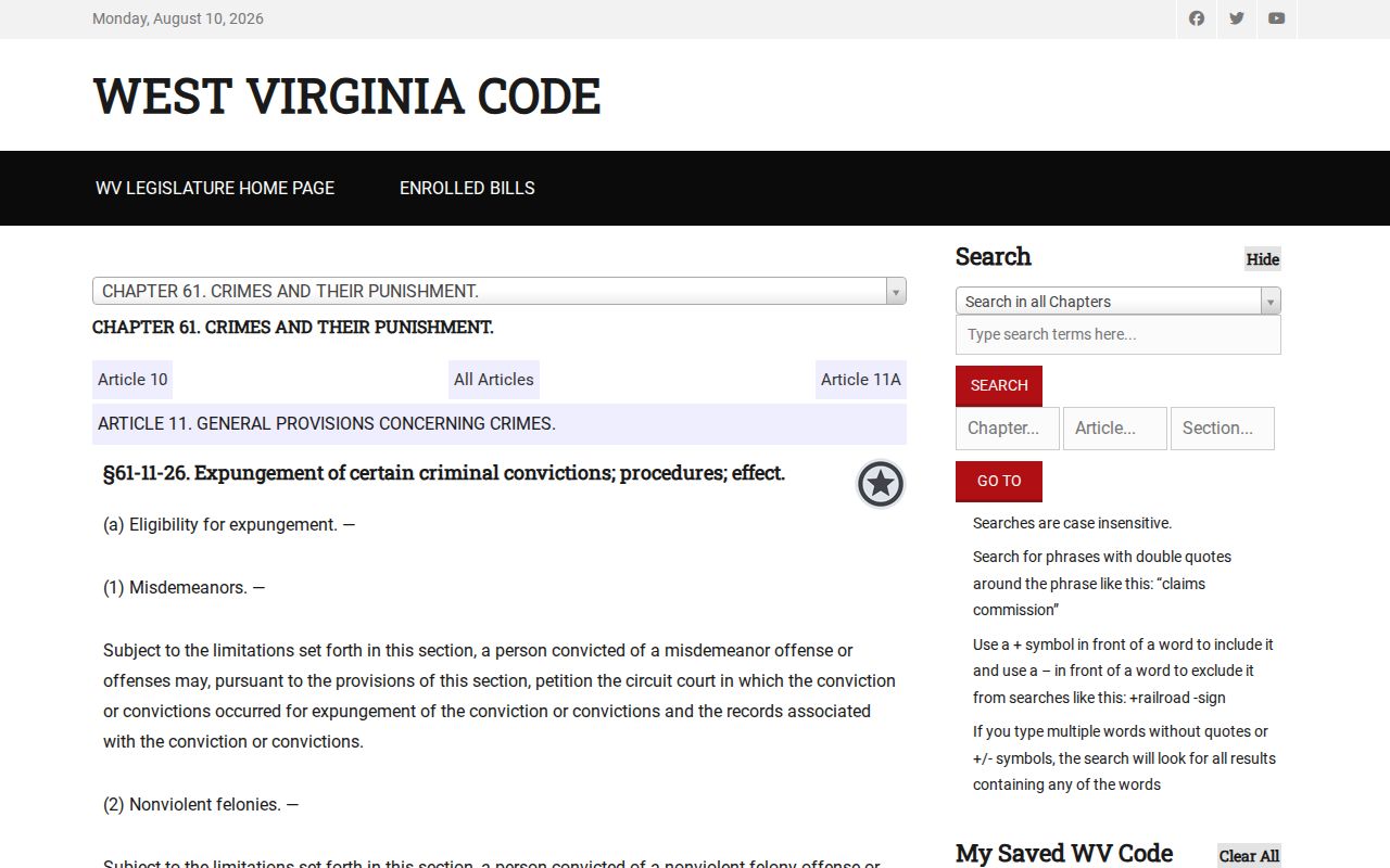 Taylor County criminal history conviction expungement statute