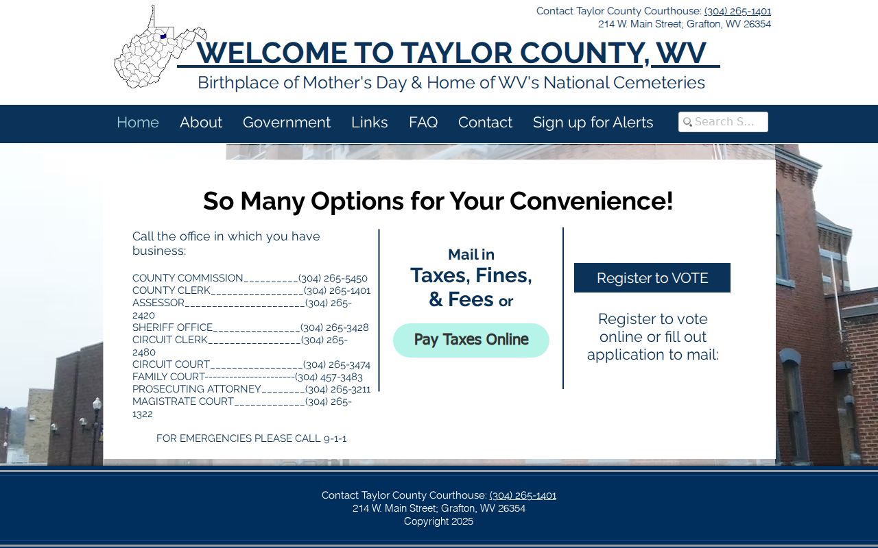 Taylor County criminal history courthouse records page