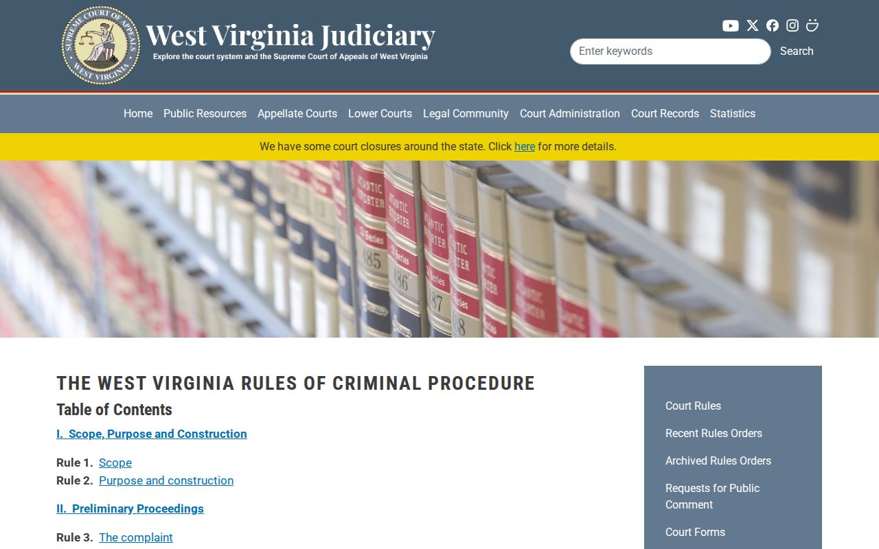 Taylor County criminal court case procedure rules