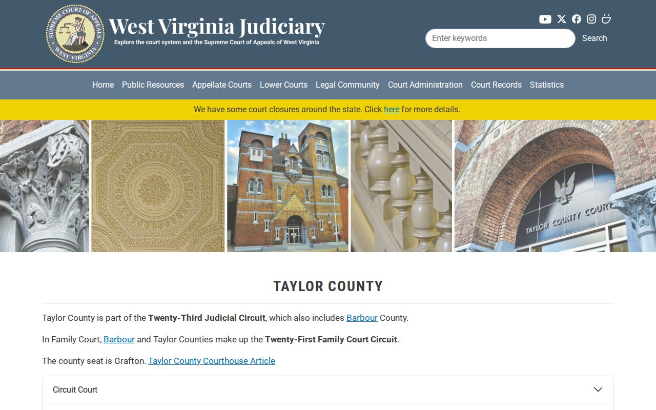 Taylor County criminal court directory and case contacts
